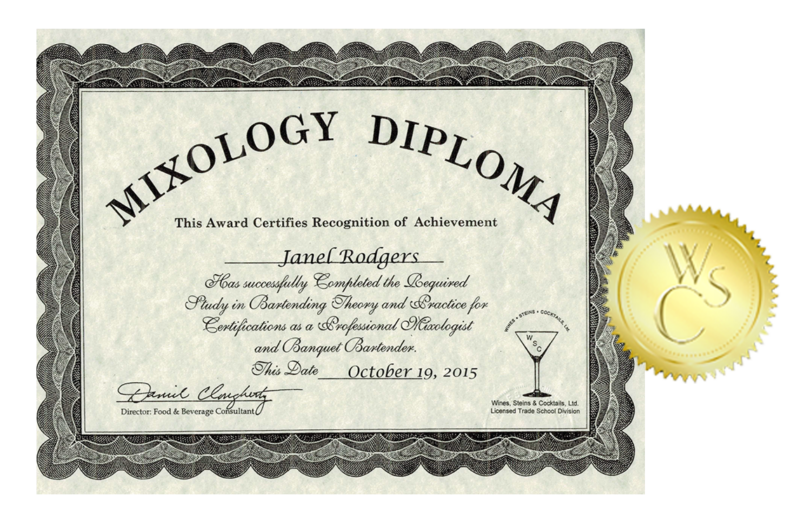 Professional Bartender Certification Program